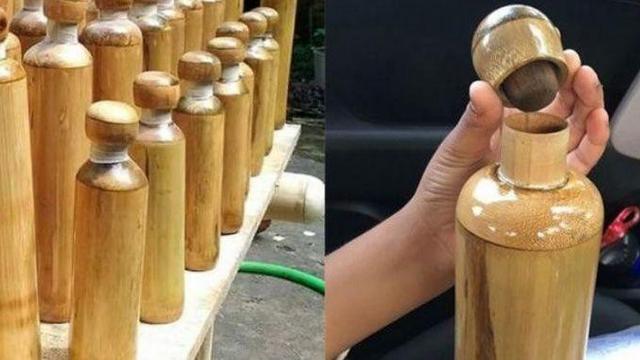 Kurangi Penggunaan Plastik, Pria Ini Bikin Botol dari Bambu