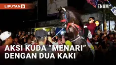 Ratusan santri di Purworejo, Jawa-Tengah merayakan Maulid Nabi dengan menggelar atraksi loncat api dan kirab kuda menari. Acara tersebut sekaligus merayakan kelulusan santri atau khataman bagi para santri yang tamat menghafal Alquran.