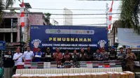 Bea Cukai Tembilahan Musnahkan Barang Ilegal Senilai Rp7,6 Miliar