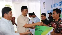 Peluncuran program perlindungan bagi petani dan buruh tani tembakau tersebut diselenggarakan di SMK Negeri 1 Sakra Lombok Timur. (Foto: Istimewa)