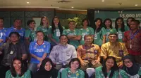 Tim voli Jakarta Elektrik PLN mengusung misi menjadi juara untuk tiga kali secara beruntun pada Proliga 2017. (Bola.com/Andhika Putra)