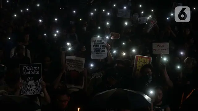 Unjuk Rasa Indonesia Gelap Koalisi Masyarakat Sipil