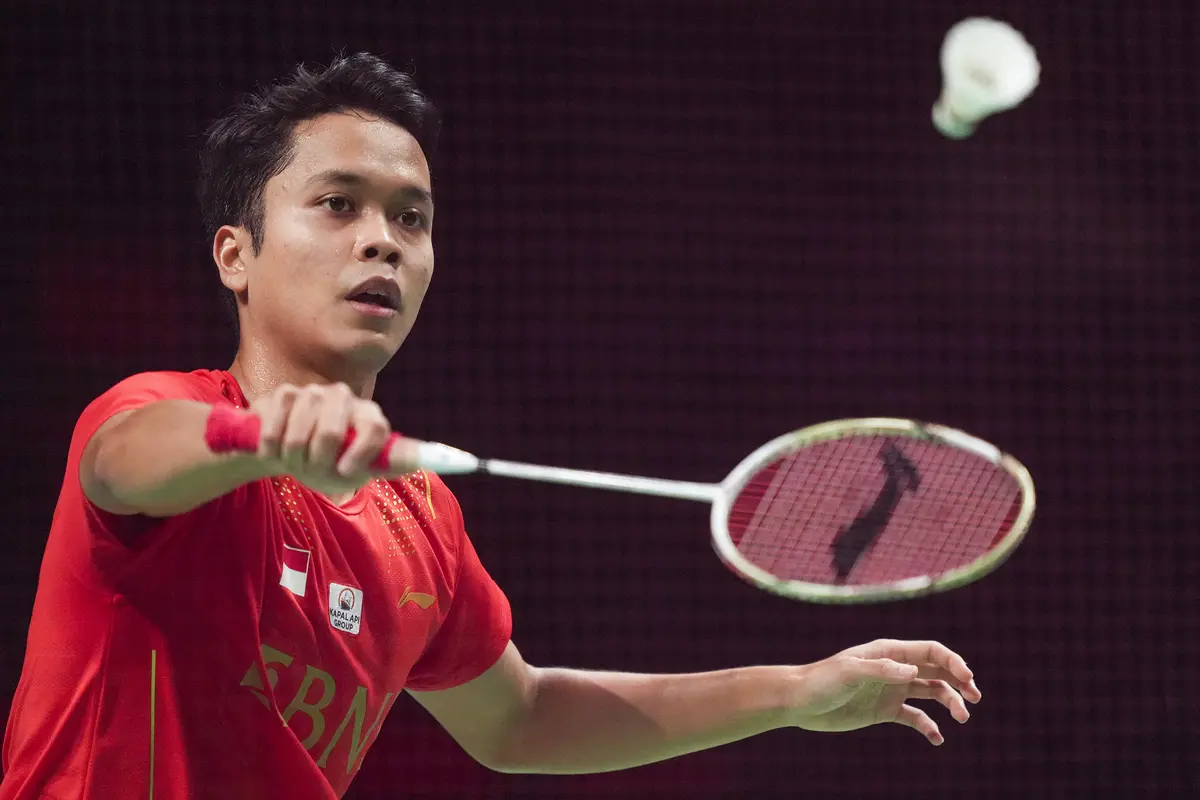 Foto: Tamparan Keras Jelang All England, Dua Unggulan Tunggal Putra Anthony Ginting dan Jonatan Christie Rontok di 16 Besar German Open 2022