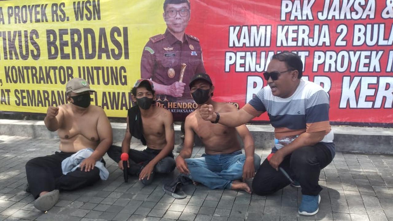 Puluhan Pekerja Gelar Demo di RS Wongsonegoro Semarang, Tuntut Pembayaran Upah Dua Bulan Kerja