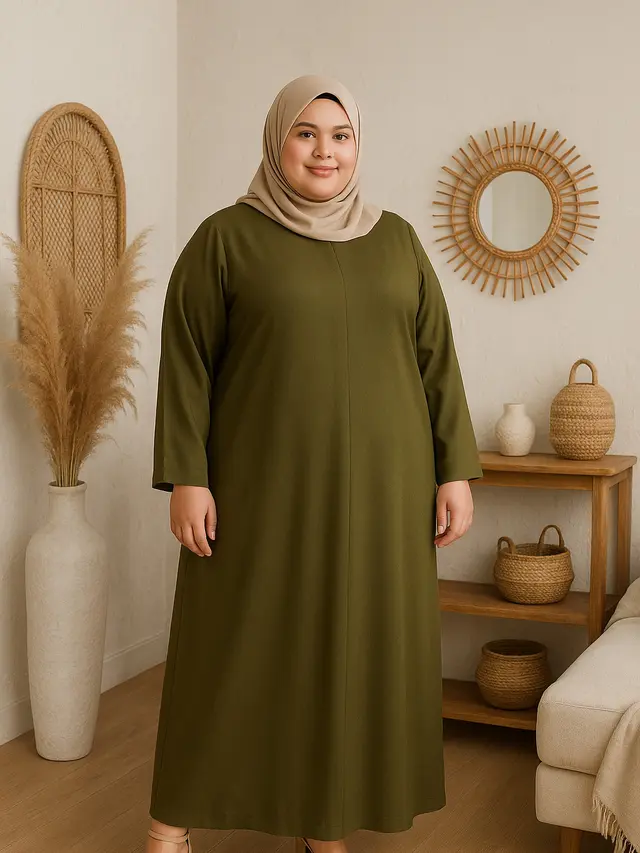 Model Gamis Kekinian yang Cocok untuk Orang Gemuk