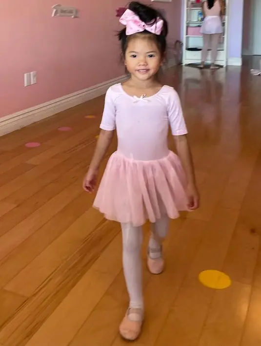 <p>Tampil dengan baju warna pink, Amaira mendapat pujian dari netizen. [Foto: instagram.com @farahquinnofficial]</p>