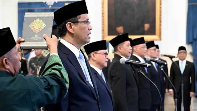 Momen Pelantikan Empat Menteri dan Satu Wakil Menteri pada Kabinet Merah Putih