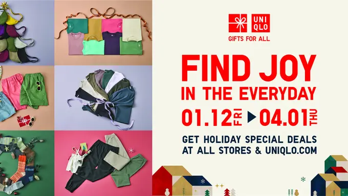 Rayakan Momen Akhir Tahun dengan Hadiah Spesial bersama UNIQLO "Find Joy in the Everyday"