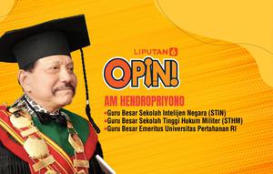 AM Hendropriyono, Ketua Senat Dewan Guru Besar Sekolah Tinggi Hukum Militer, Guru Besar Sekolah Tinggi Intelijen Negara dan Profesor (Emeritus) Universitas Pertahanan Indonesia. (Liputan6.com/Abdillah)