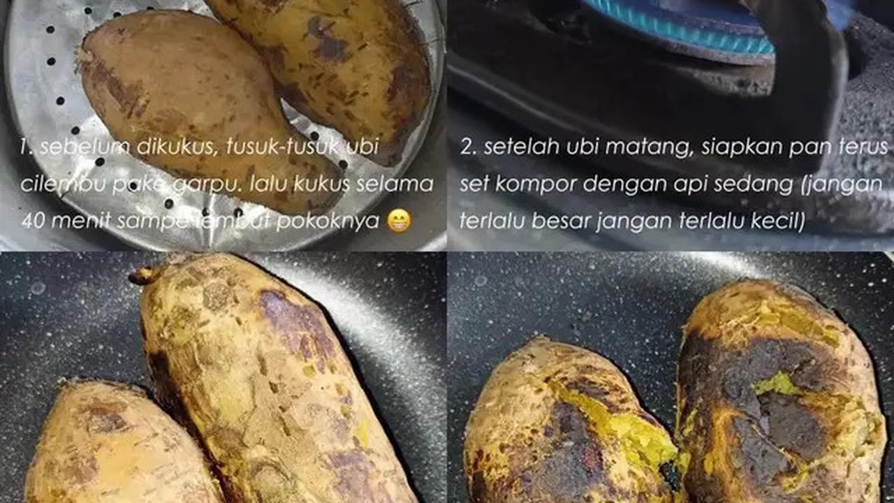 Cara Memanggang Ubi Cilembu Agar Madu Keluar Tanpa Oven dan Air Fryer