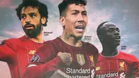 Liverpool - Mohamed Salah, Roberto Firmino, Sadio Mane (Bola.com/Adreanus Titus)