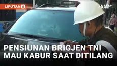 Terobos Jalur Busway, Brigjen Pensiunan TNI Sempat Berupaya Kabur Saat akan Ditilang