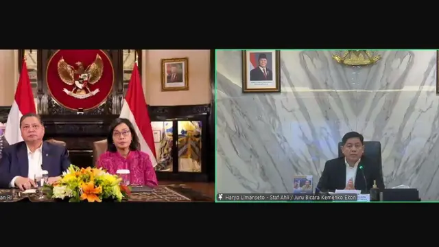 Konferensi Pers Perkembangan Lanjutan Negosiasi Perdagangan Indonesia - Amerika Serikat di Washington DC, Jumat (25/4/2025). (Foto: ekon.go.id)