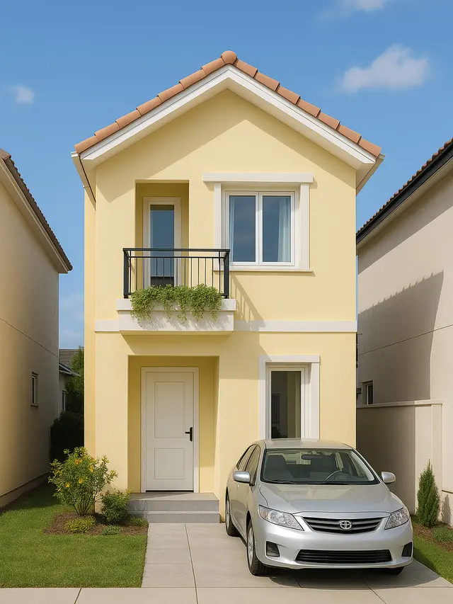 Inspirasi Rumah Minimalis 6x12 2 Lantai Lengkap dengan Garasi dan Balkon (Image by ChatGPT)