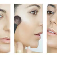 Makeup dengan memakai highlighter. (sumber foto: simplysona.com)