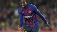 Ousmane Dembele terus memperbaiki penampilannya di Barcelona (LLUIS GENE / AFP)