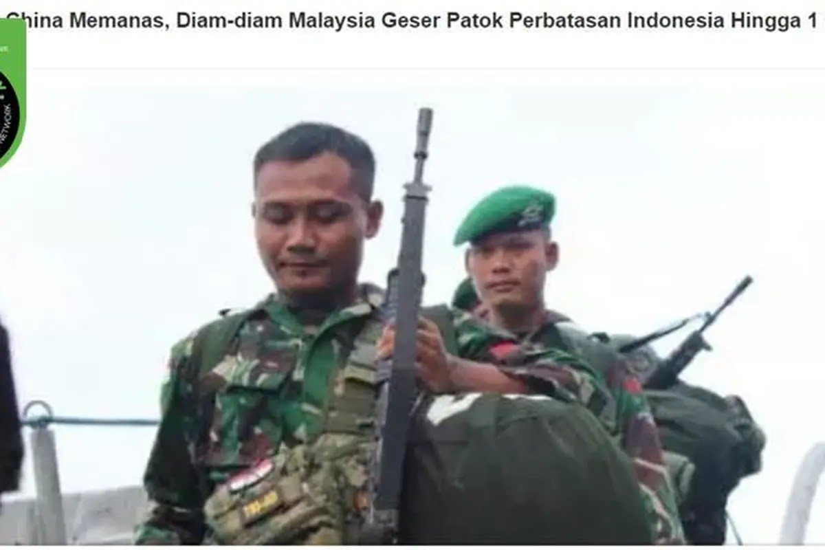 [Cek Fakta] Gambar Tangkapan Layar Berita Tentang Perbatasan Indonesia