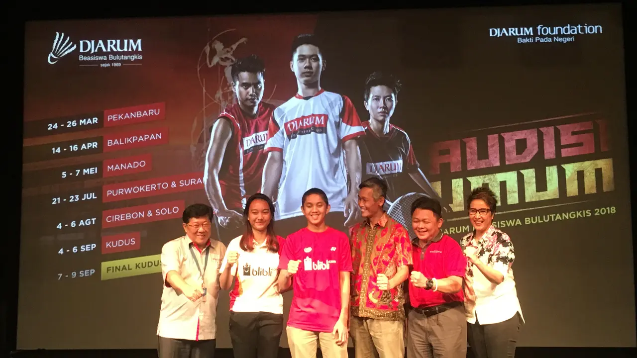 Resmi, PB Djarum Buka Audisi Beasiswa Bulu Tangkis 2018   