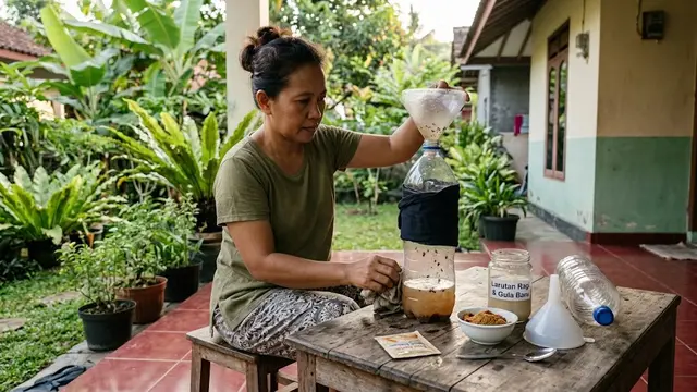 Cara Membuat Perangkap Nyamuk tanpa Obat Nyamuk Bakar, Praktis Pakai Bahan Sederhana