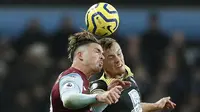 Solskjaer kepincut dengan penampilan Grealish yang mengesankan. Sebelum Premier League dihentikan, total 7 gol dan 7 assist telah ia sumbangkan untuk Villa. (AFP/Adrian Dennis)