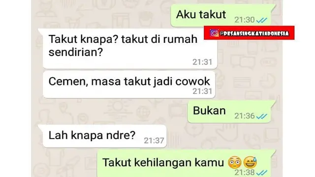 gombalan maut (foto: @pesansingkatindonesia)