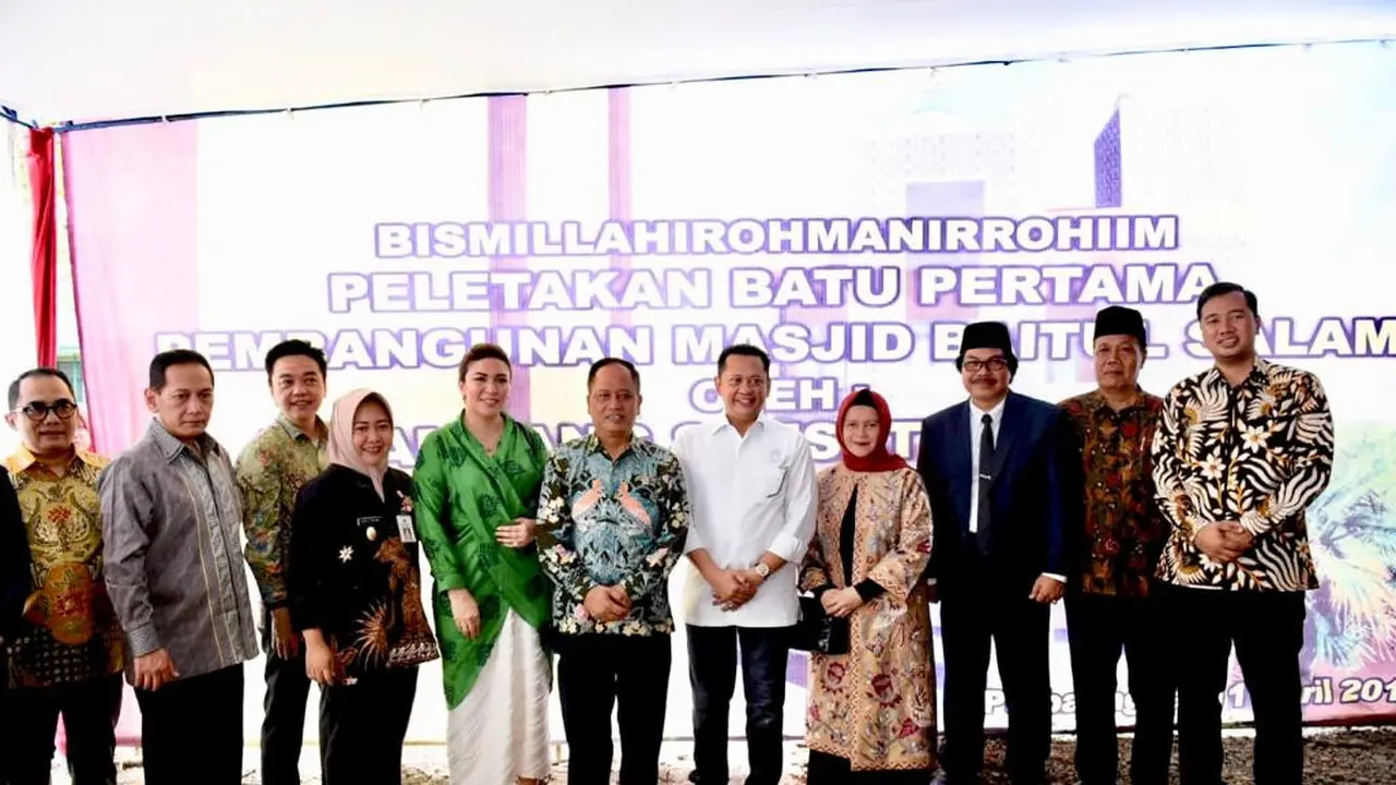 Bamsoet Awali Pembangunan Masjid Universitas Perwira Purbalingga