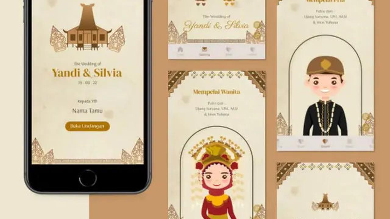 6 Contoh Desain Undangan Pernikahan Digital yang Keren dan Kekinian