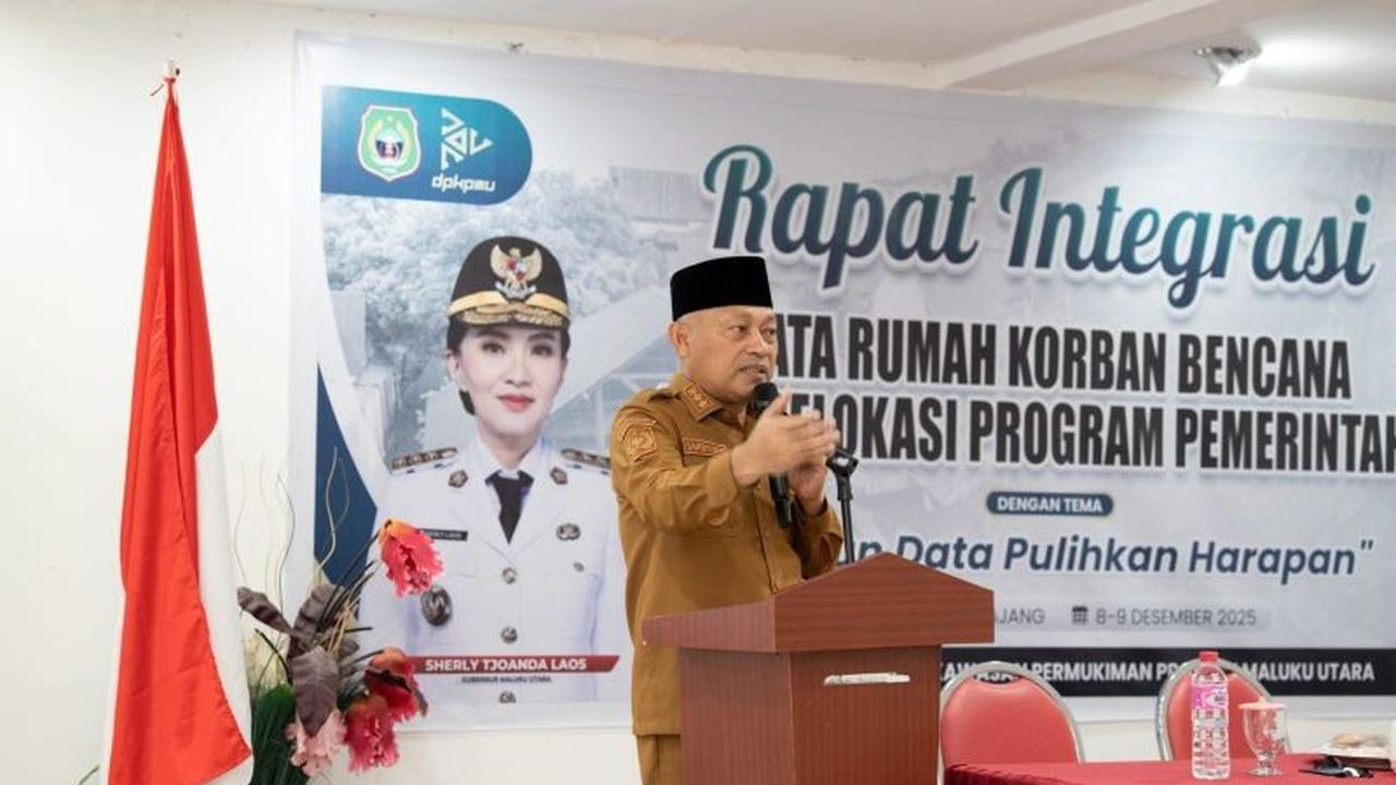 Pemprov Malut Gelar Rapat Integrasi Data Perumahan Bencana, Pastikan Bantuan Tepat Sasaran