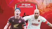 PSM Makassar - Kenzo Nambu dan Wiljan Pluim (Bola.com/Adreanus Titus)