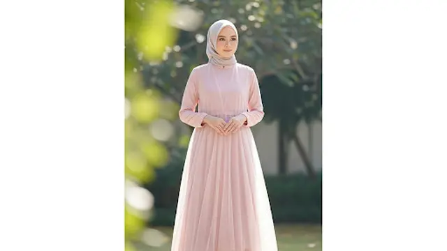 Dress Chiffon Tile Warna Pastel