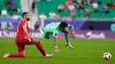 Hasil ini menjadi skor imbang tanpa gol kedua China di Piala Asia 2023. China sebelumnya juga bermain seri 0-0 pada matchday pertama melawan Tajikistan. (AP Photo/Thanassis Stavrakis)
