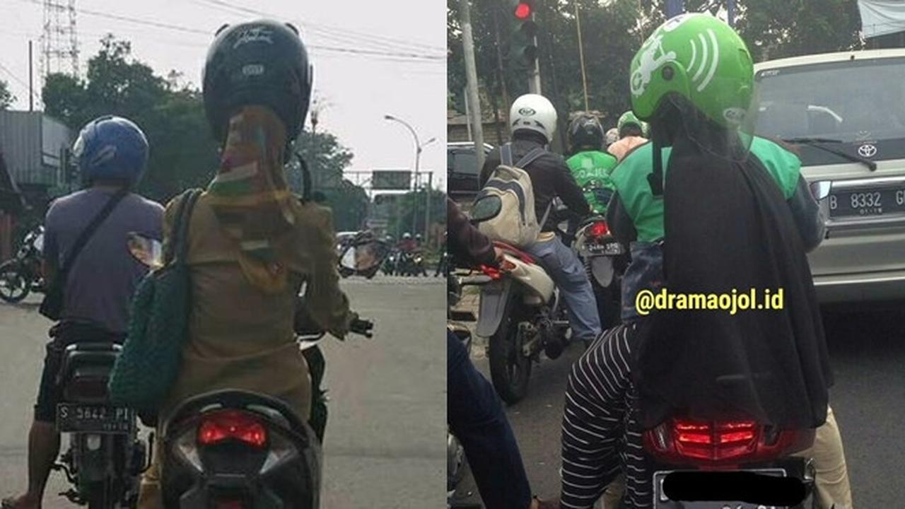 6 Kelakuan Cewek saat Pakai Helm di Jalan Ini Kocak