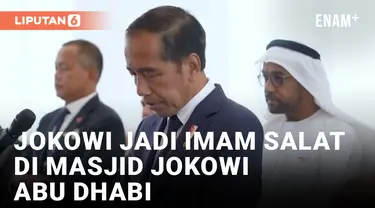 Presiden Jokowi Berkunjung dan Jadi Imam Salat di Masjid Joko Widodo Abu Dhabi