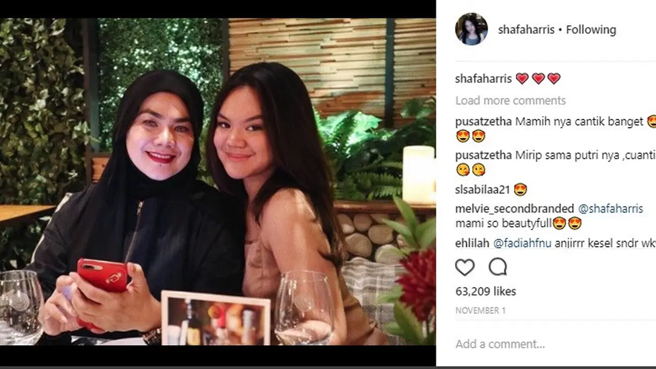 Hari Ibu, Ini Potret Harmonisnya Shafa Harris dan Ibunda