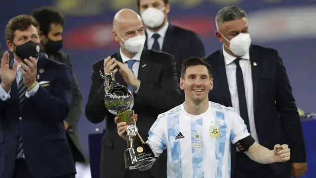 Messi Akhiri Puasa Gelar Argentina