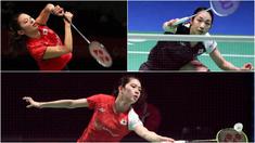 Jepang mulai memperlihatkan diri sebagai negara yang berhasil menciptakan bibit pebulutangkis yang handal. Tak hanya itu, kecantikan pebulutangkis wanita negeri sakura pun menjadi nilai lebih tersendiri. (Kolase foto AFP)