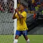 Gabriel Jesus saat ini berusia 18 tahun dan bermain di Palmeiras. Kapten tim Olimpiade Brasil ini berposisi sebagai striker. (AFP/Raphael Alves)