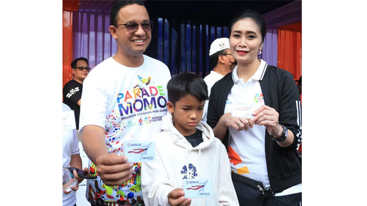 Sponsori Asian Paragames 2018,  Bank BRI Meriahkan Parade Momo