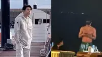 Gong Yoo pergi liburan ke Bali. (Dok: Twitter)