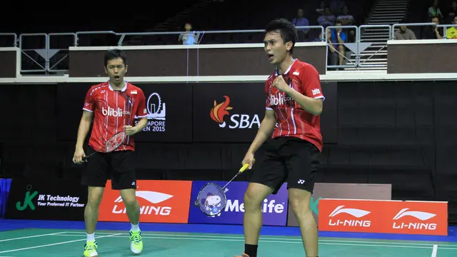 Ganda putra Indonesia Hendra Setiawan/Mohammad Ahsan