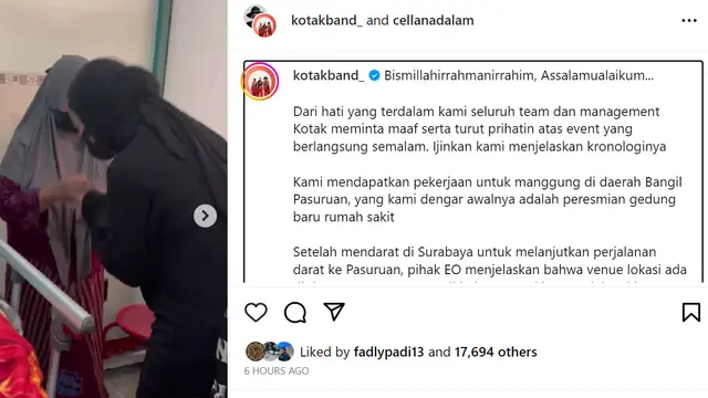 Kotak Band Minta Maaf ke Pasien Rumah Sakit