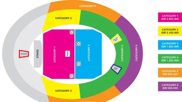 Seatplan Konser Ed Sheeran di GBK