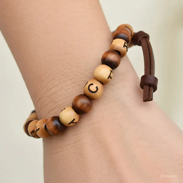 Model Gelang dari Manik-Manik Huruf
