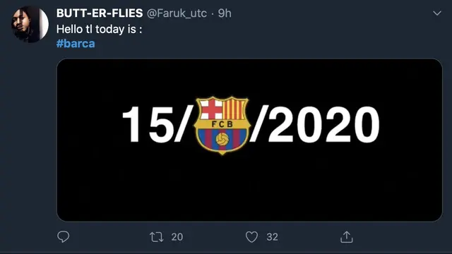 Meme kekalahan Barca