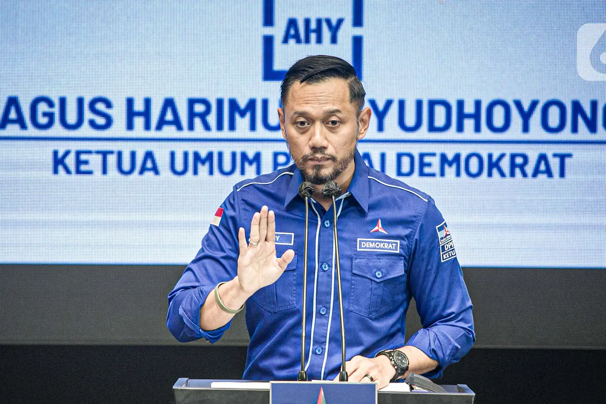 FOTO: AHY Berikan Tanggapan Terkait KLB Demokrat
