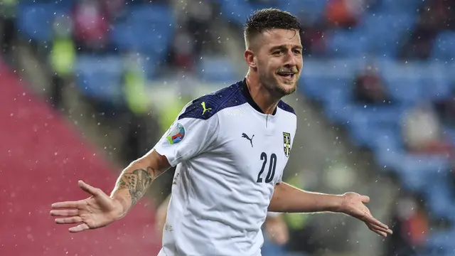 Bintang Lazio Bawa Serbia Singkirkan Norwegia di Playoff Euro 2020
