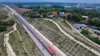 Sejumlah perjalanan kereta cepat Whoosh dibatalkan akibat gempa Magnitudo 5,0 yang mengguncang wilayah Kabupaten Bandung. (Liputan6.com/ Dok PT KCIC)