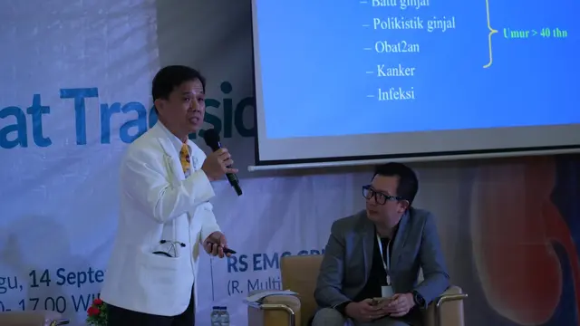 Dokter spesialis penyakit dalam konsultan ginjal hipertensi Med Salim Lim dari RS EMC Grha Kedoya tentang gejala penyakit ginjal.