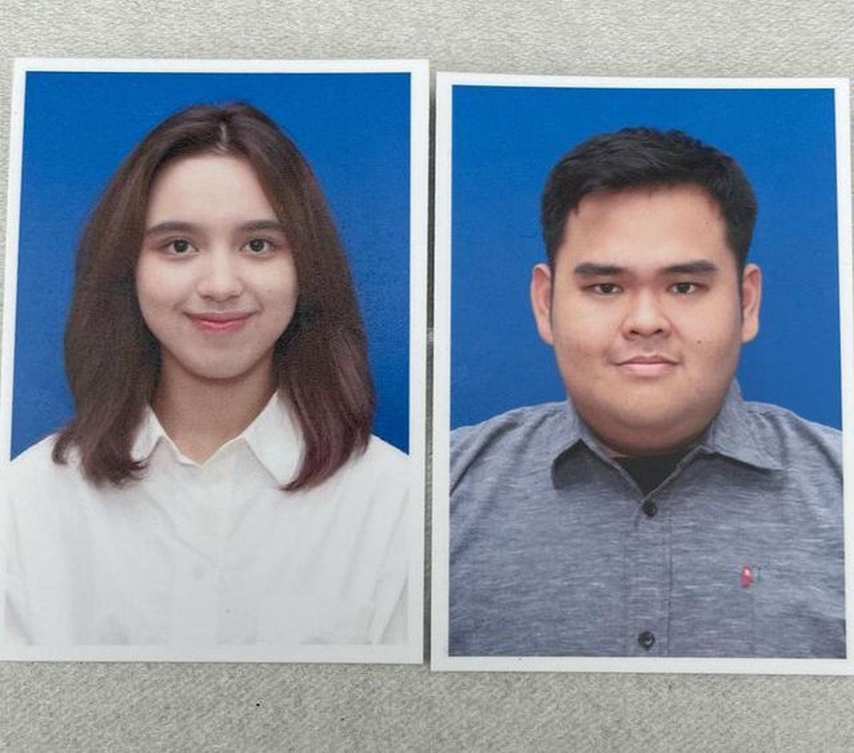 Setelah cukup lama berpacaran, keduanya pun yakin untuk melanjutkan hubungan ke jenjang yang lebih serius. Mereka pun mempersiapkan berbagai berkas pernikahan, salah satunya pas foto berlatar biru ini.