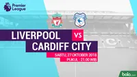 Premier League 2018-2019 Liverpool Vs Cardiff City (Bola.com/Adreanus Titus)